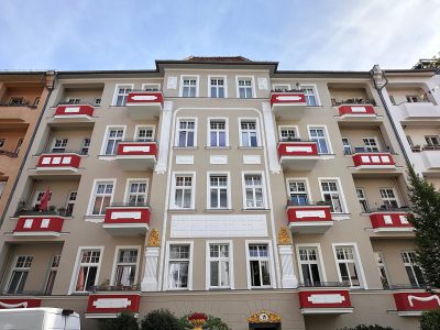 Hausfassade bearbeitet von der Firma Malereibetreib Melde GmbH in Berlin-Spandau