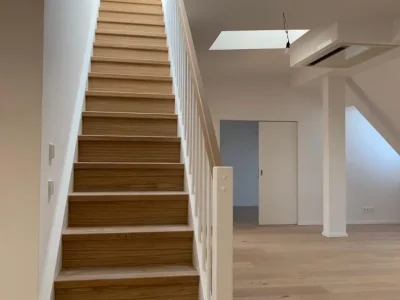 Treppenhaus bearbeitet von der Firma Malereibetreib Melde GmbH in Berlin-Spandau